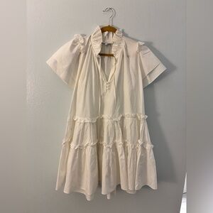 Hunter Bell Ivory Ruffled Blouse